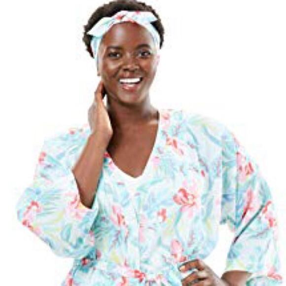 DREAMS & Co. KIMONO ROBE & HEADBAND SET - Picture 7 of 9